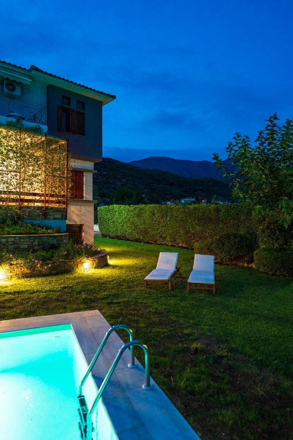 Chariklia'S House With Private Pool Βίλα Κάτω Λεχώνια Εξωτερικό φωτογραφία